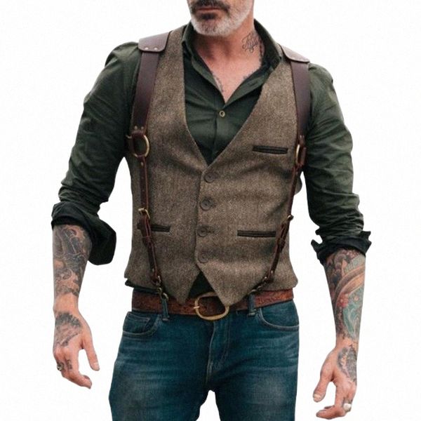 

men's vests men's vests suit vest boutique wool tweed slim fit leisure cotton male gentleman beckham business waistcoat for weddin, Black;white