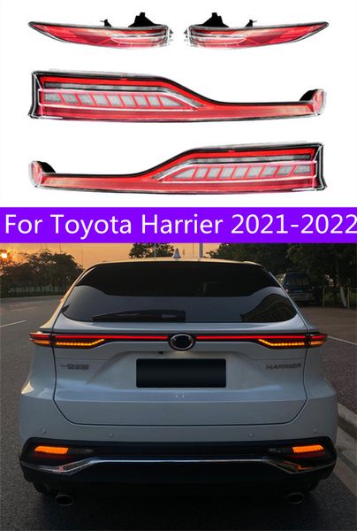

led tail light for toyota harrier 2021-2022 upgrade led streamer turn signal taillights reversing brake lamp accessories