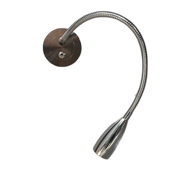 

ch recessed reading lights over bed lamp flush lighting on headboard slim plate flexible arm on/off switch 3w led chrome finish for l reside