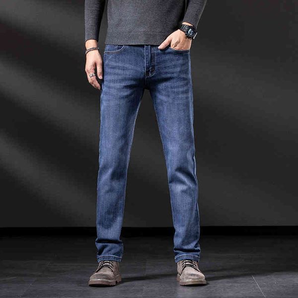 

men's jeans summer men's jeans youth korean version rust flower slim fit feet elastic brand pants 0fzk, Blue