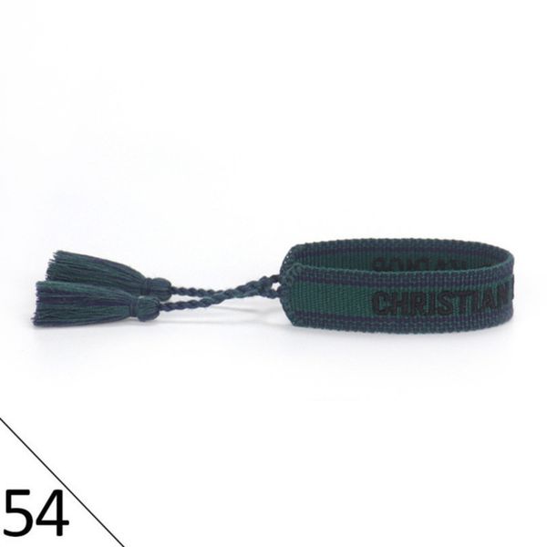 

fashion brand bracelets woven friendship for womens handmade braided luxury bracelet designers with tassel print embroidery mens jewelry ban, Golden;silver