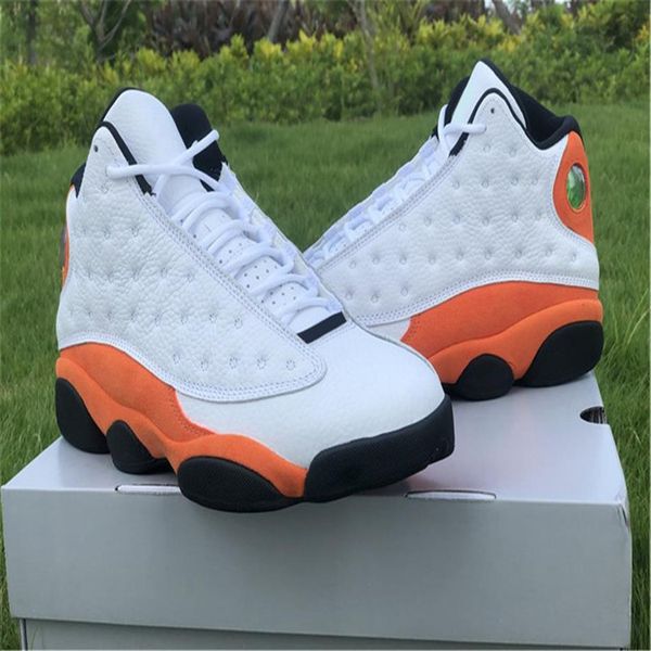 

2021 authentic 13 starfish mens dress shoes man white black orange starfish real carbon fibet outdoor sneakers with original box u295s