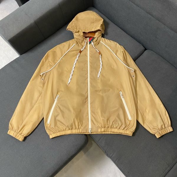 

men's plus size outerwear & coats water resistant quick dry thin skin windbreaker hooded sun proof jackets reflective plus size 32w23, Black;brown