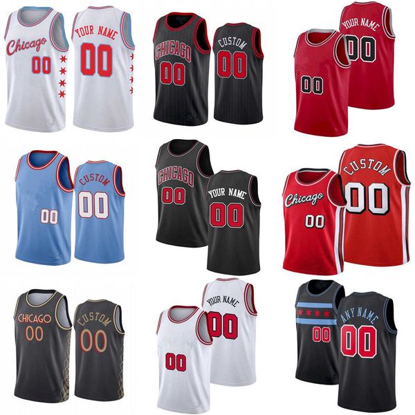 

basketball jerseys 75th custom mens womens chicago''bulls''jersey 2 lonzo ball 0 coby white 44 patrick williams 21 matt, Black;red
