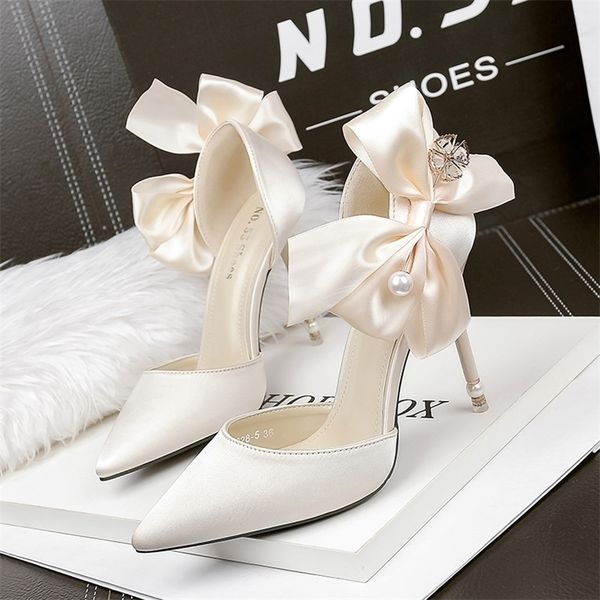 

dress shoes women woman pumps wedding shoe bridal heels bride white stiletto sandal female footwear high heel 220831, Black