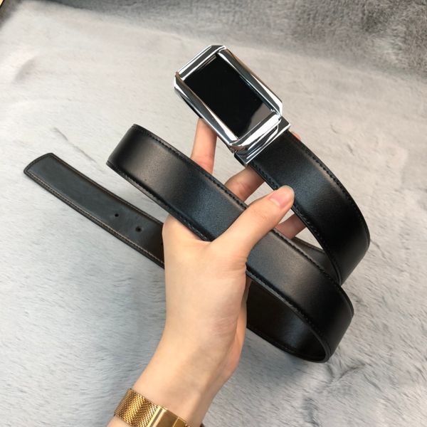 

luxury brand mb belt mens belts official replica made of genuine calfskin with advanced buckle waistband for man mb004a, Black;brown