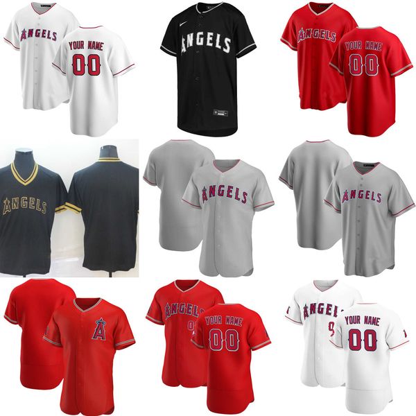 

2022 custom jersey mens women youth los angeles''angels''22 david fletcher 4 jose iglesias 25 dexter fowler 28 andrew he, Blue;black