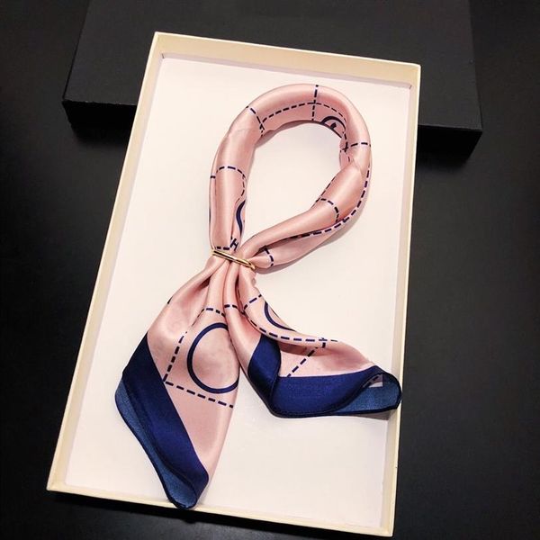 

designer silk scarf famous brand c with logo fashion pattern scarves women shawl size 50 50cm269m, Blue;gray