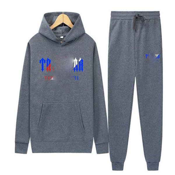 

men's hoodies women's sports suit autumn and winter hoodie sweater suit loose printed sportswear 2-piece set, Black