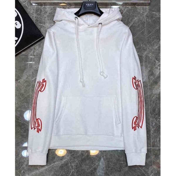 

men's luxury fashion sweatshirts classic ch brand hoodie hooded designer horseshoe sanskrit loose zipper jacket pullover coat women sw, Black