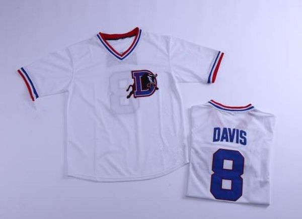 

men s bull durham kevin costner jersey 8 crash davis baseball jersey, Black