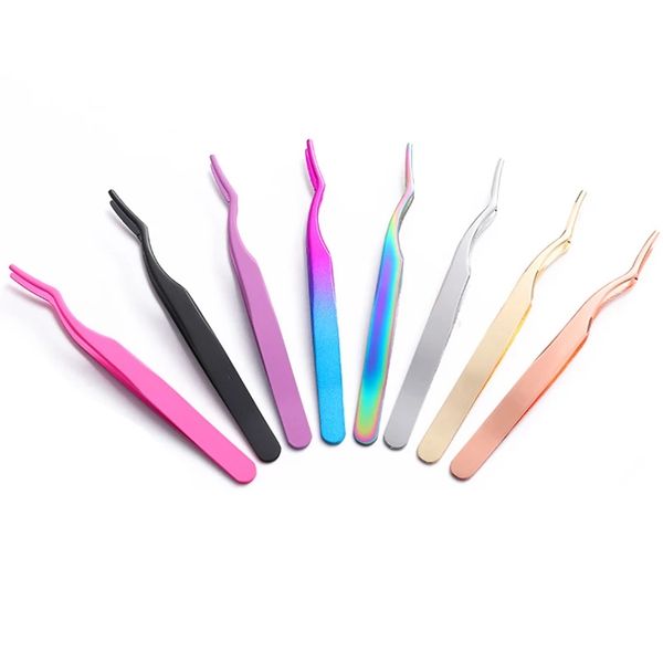 

stainless steel eyelash curler eyebrow tweezers lash applicator extension supplies makeup tools