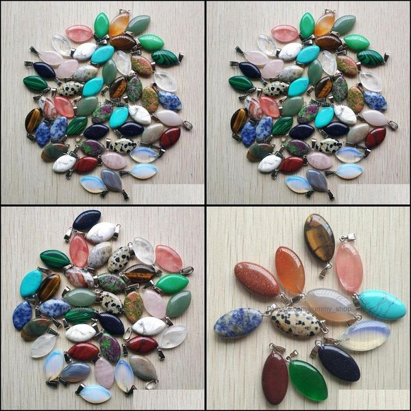 

charms natural stone oval eye shape charms pendants for diy jewelry making wholesale drop delivery 2021 findings components dhseller20 dhamb, Bronze;silver