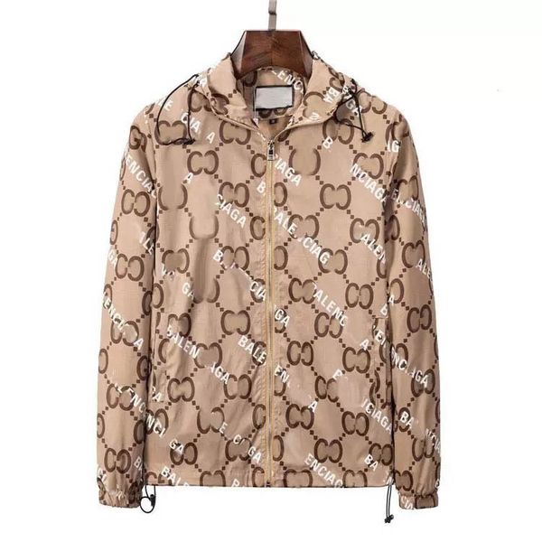 

fashion mens jacket designer for men woman coat spring utumn outwear windbreaker zipper 2023 man casual jackets outside sport asian size m-3, Black;brown