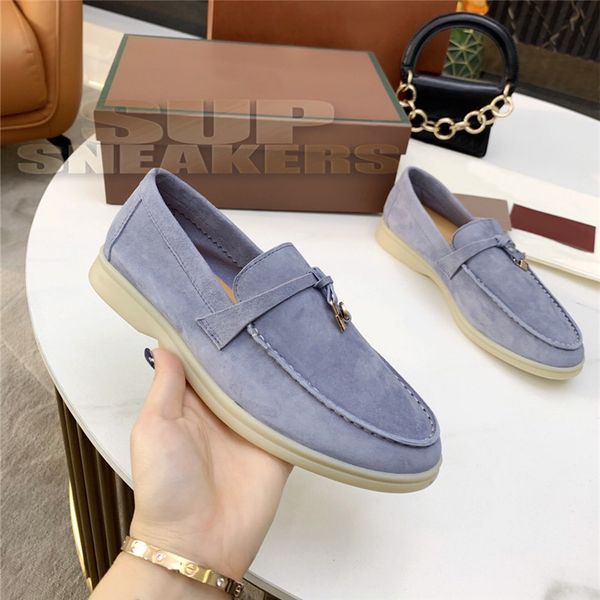 

fashion mens womens loafers causal shoes classic leather suede slip-on platform sneaker multicolor massage sole walking shoe men plate-forme, Black