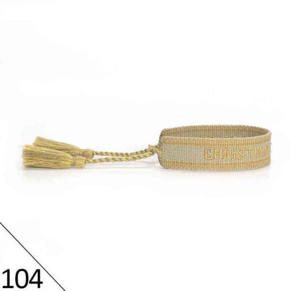 

designers brand adjustable bracelet luxury woven friendship bangle for women men vintage braided bangles embroidery tassel bracelets jewelry, Golden;silver