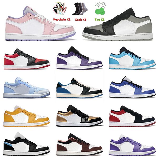 

1 1s low mens basketball shoes jumpman arcitc punch shadow toe neutral grey true blue pollen unc men women sports trainers sneakers retro