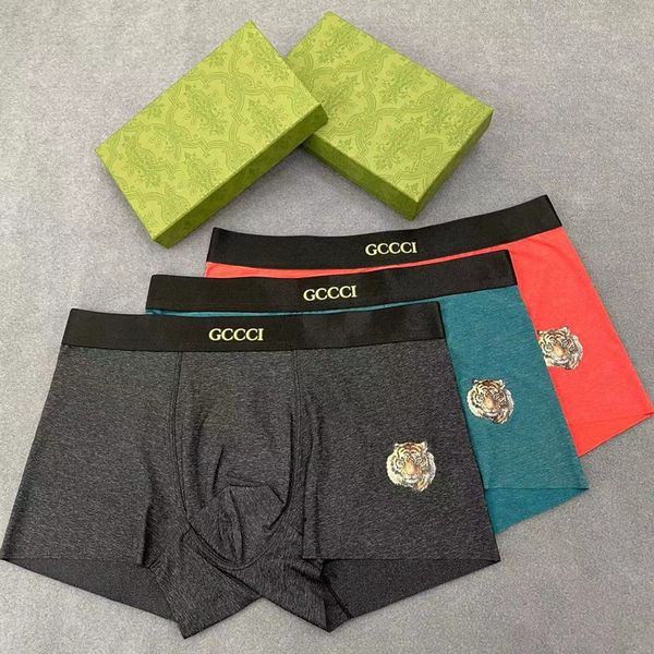 

underpants mens underwears designer short underwear boxer ice silk summer ultra thin section 2022 popular loose shorts head slit 2023, Black;white