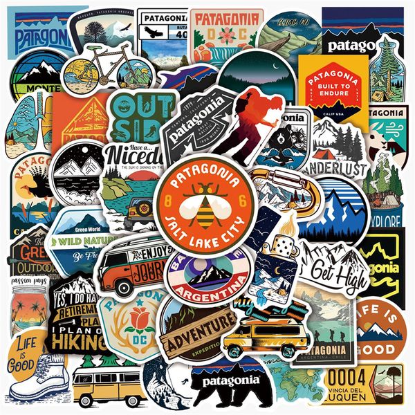 

50/100pcs funny national park sticker pack for diy lapskateboard motorcycle decals