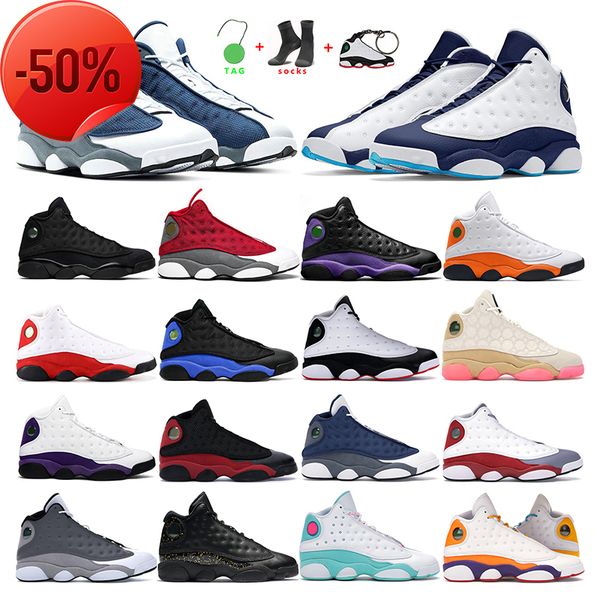 

boots mens basketball shoes 13s jumpman 13 dark powder blue court purple red flint hyper royal black cat women fashion trainer outdoor sport