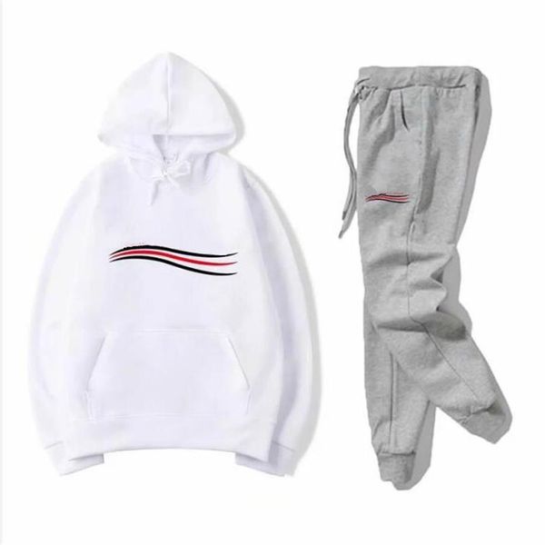 

luxury set sweatsuit mens tracksuit women clothes hoodies pants men s clothing sweatshirt pullover man casual tennis sporting suits h265o, Gray