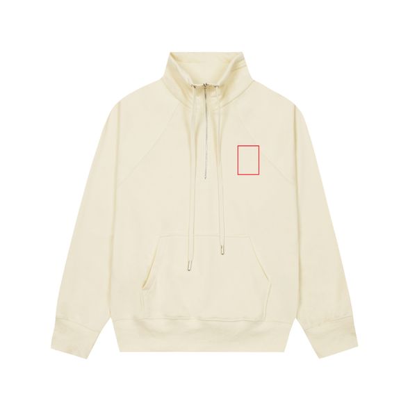 

hoodie designer hoodie sweatshirt macaroon love embroidery half zipper sweater terry for men and women with the same paragraph leisure tech, Black