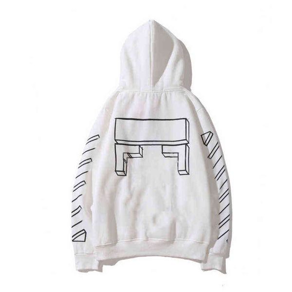 

men's hoodies offs loose mens classic sweatshirts fashion brand hoodie designers luxury pullover back oil paint arrow x men women t shi, Black