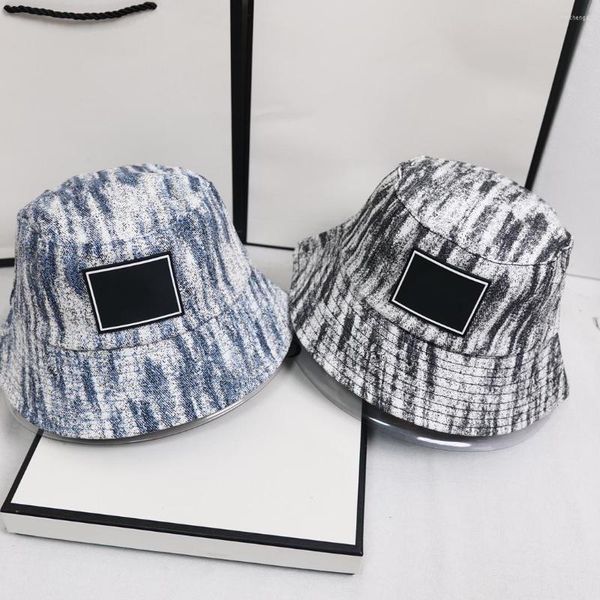 

wide brim hats men designer bucket street caps for women fashion ladies bonnet beanie sports fitted sun casquettes fisherman, Blue;gray