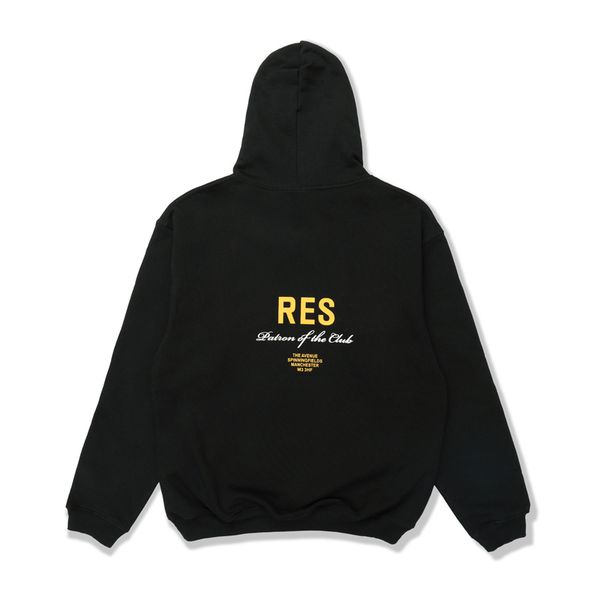 

22fw europe uk london skateboard collaborate hoodie autumn winter fashion men women terry fabrics pullover hooded sweatshirt, Black;brown