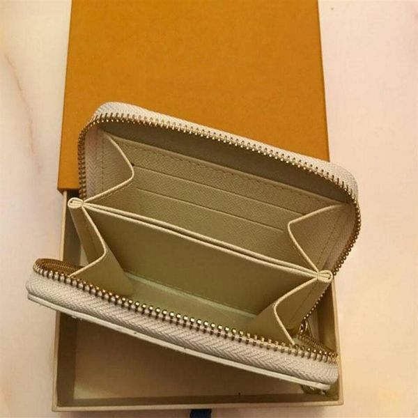 

2021 new men women single zipper wallets brand coin purse lady card holders leather bags245r312i, Red;black
