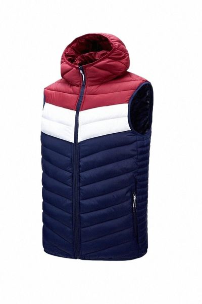 

men's vests men's vests warm jacket vest with pockets winter padded parka men thick sleeveless coat male motorcycle cotton-padded, Black;white