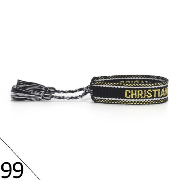 

brand designers adjustable bracelet luxury woven friendship bangle for women men vintage braided bangles embroidery tassel bracelets jewelry, Golden;silver