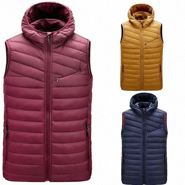 

men's vests men's vests fashion mens jacket sleeveless vest thermal solid color comfortable soft with hats men striped thicken wai, Black;white
