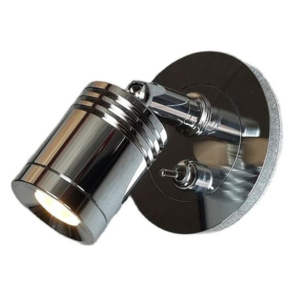 

ch directional recessed sconce lights 3w led lamp with on-off switch driver inside the wall ac100-240v dc 12v 24v chrome finish focused read