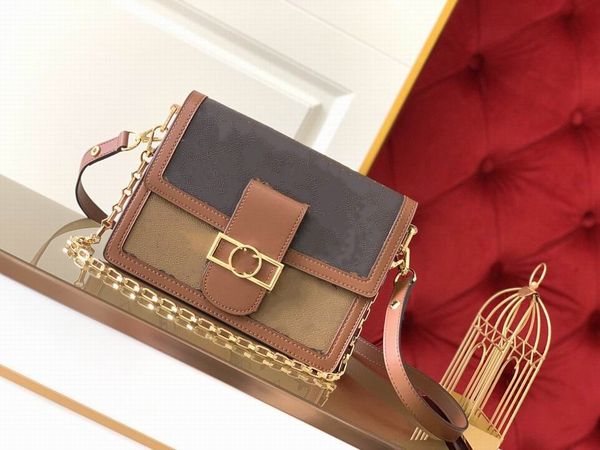 

luxury designers handbag tote shoulder clutch bag crossbody shopping bag genunine leather purses bags women handle strap pouch wallet dauphi