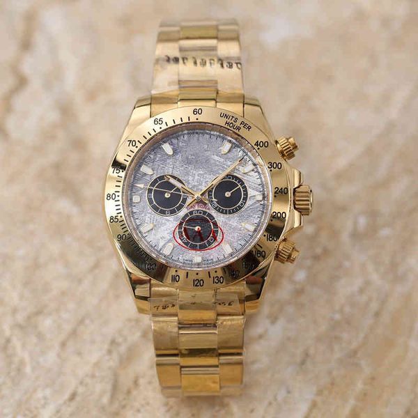 

n factory daytonaess 7750 watch ew laojialishi meteorite 4130 movement size 40mm, Slivery;black