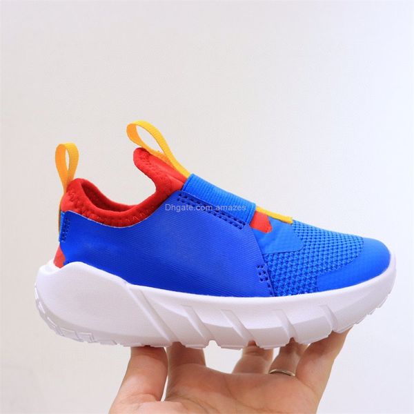 

2022 kids flex runner 2 blue red children running shoes dx6038-402 sport girls boys children students sneakers us size 7c-5y eur size 23.5-3, Black