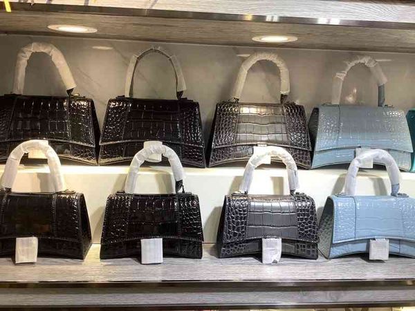 

new family b hourglass bag xs portable women's high version single shoulder messenger cowhide locomotive