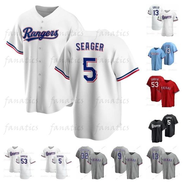 

college wear corey seager baseball jersey adolis garcia kole calhoun marcus semien nolan ryan mitch garver jon gray josh hamilton michael yo, Black