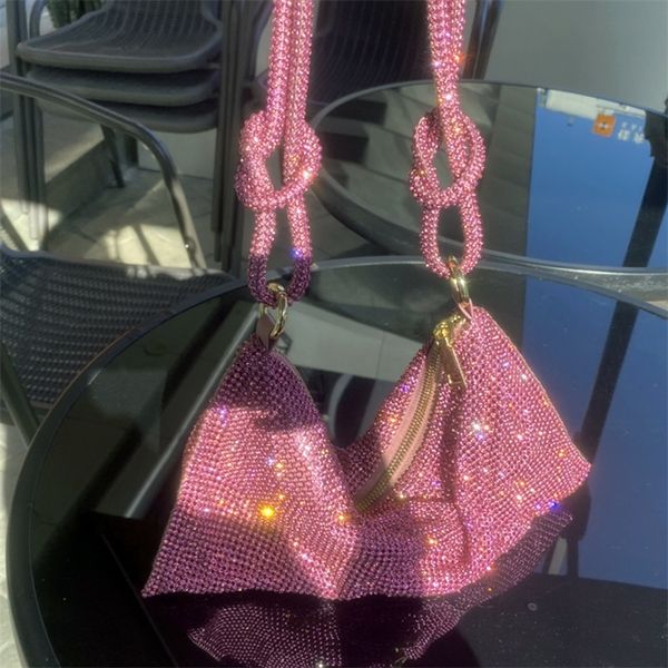 

evening bags handle clutch bag crystal dinner party wedding purses and handbag luxury designer shopper hobo shoulder bag 220901