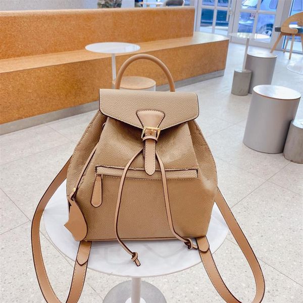 

designer women embossed backpacks floral string school bags emboss print backpack fashion bucket shoulder bag classic flower purses han2183