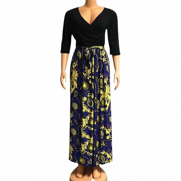 

ethnic clothing ethnic clothing fashion design african dresses for women 2022 gorgeous print v-neck lady modern dress party 250v#, Red