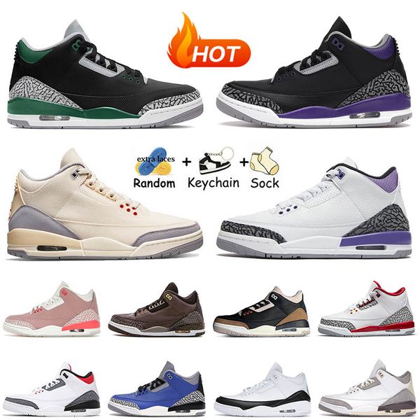 

jumpman 3 3s basketball shoes mens womens black gold medium grey racer blue court purple international flight shady sports sneakers trainers