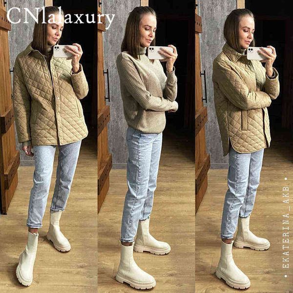 

women's down parkas 2022autumn winter turn down collar parkas women fashion coats elegant front pockets cotton jackets female ladies ou, Black