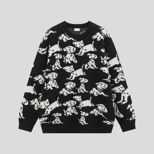 

men's plus size sweaters hoodies in autumn / winter 2022acquard knitting machine e custom jnlarged detail crew neck cotton e344r33a, Black;brown