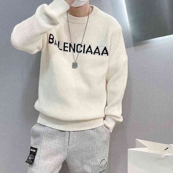 

hoodie sweater men's designers allover letter tech fleecessweaters printed otton knit crewneck men women paris, White;black