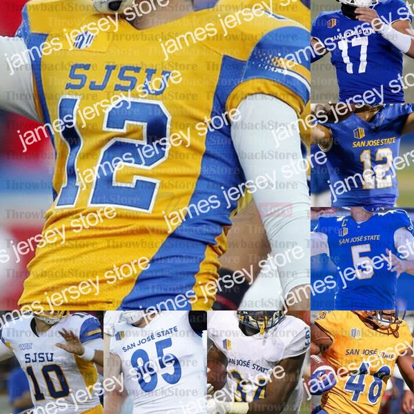 

football jersey san jose state spartans sjsu josh love dejon packer nick nash walker gaither hamilton osuna starkel r, Black