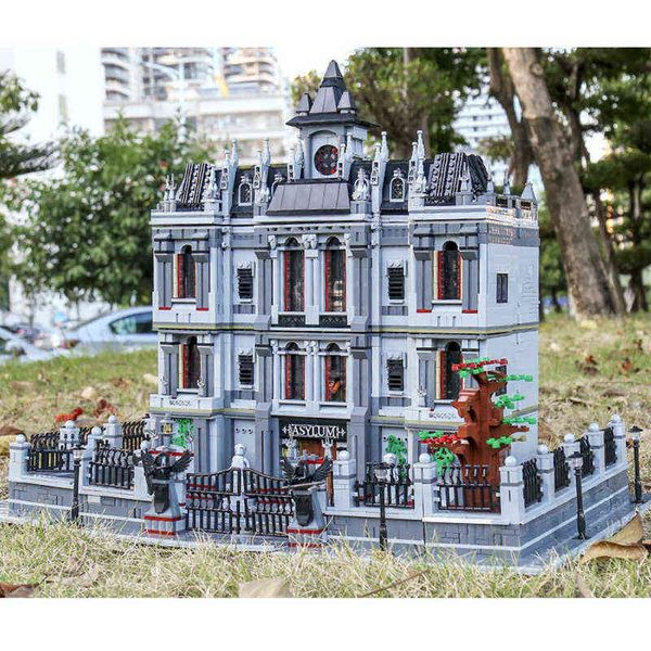 

blocks new 18k arkham large asylum lunatic hospital sanctum sanctorum building blocks bricks city street toys for kids christmas gifts t2209