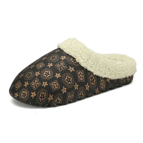 

slippers slrn 2021 slippers graffiti desert sand triple resin west slippery foam runner-up sesame street pattern pure core winter warmth, Black
