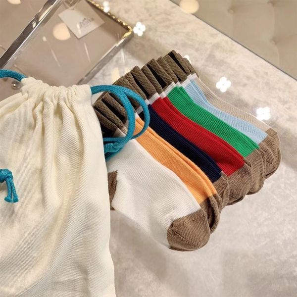 

7 pieces a lot socks kids girls boys soft cotton socks toddler baby breathable christmas-stocking four seasons 2806, Pink;yellow